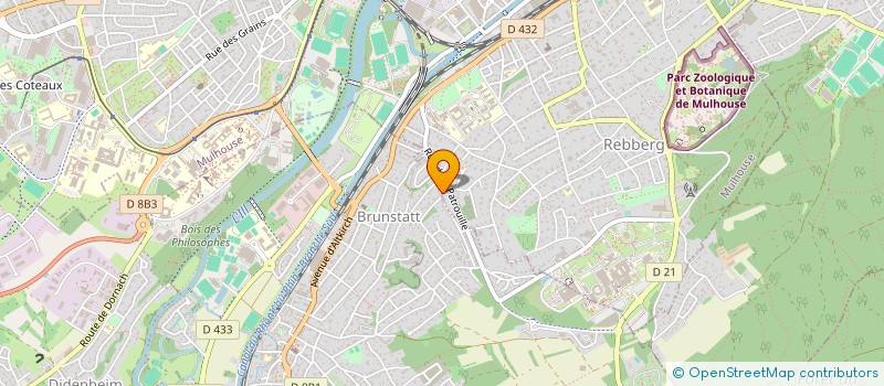 localisation de l'entreprise F.L.D.  MULHOUSE