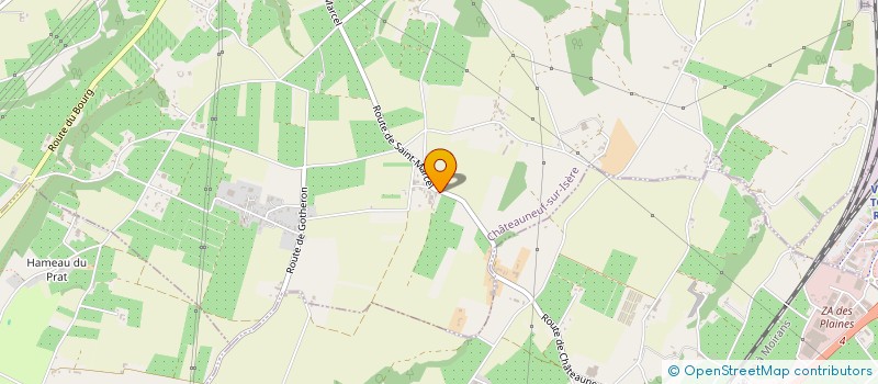 localisation de l'entreprise F.L. DAM'IMMO  CHATEAUNEUF-SUR-ISERE