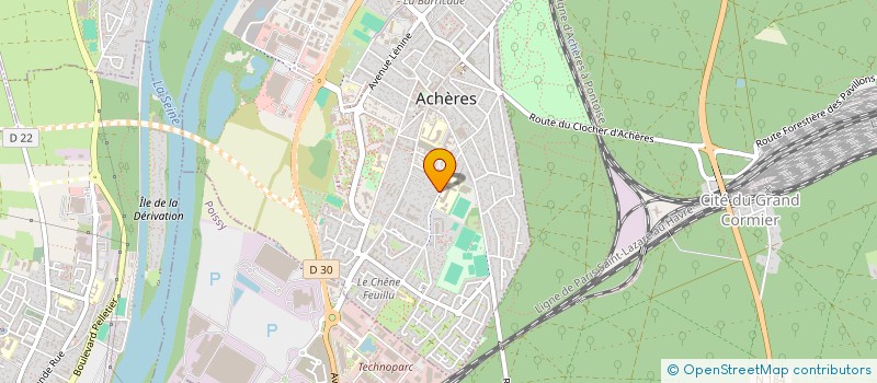 localisation de l'entreprise F.L. ELEC à ACHERES