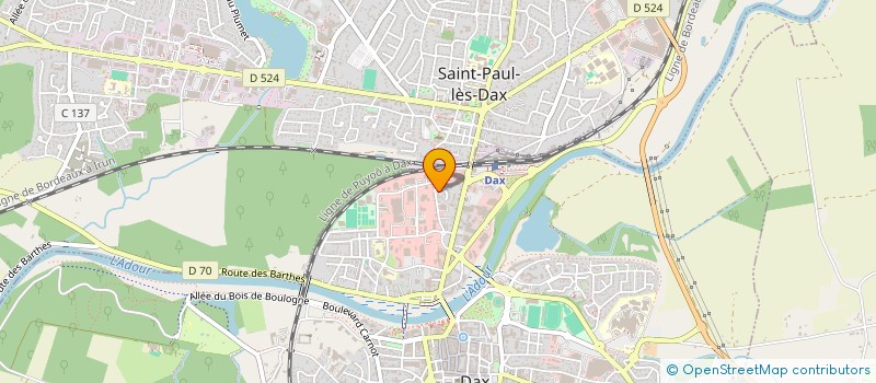 localisation de l'entreprise F.L. ELEC à DAX