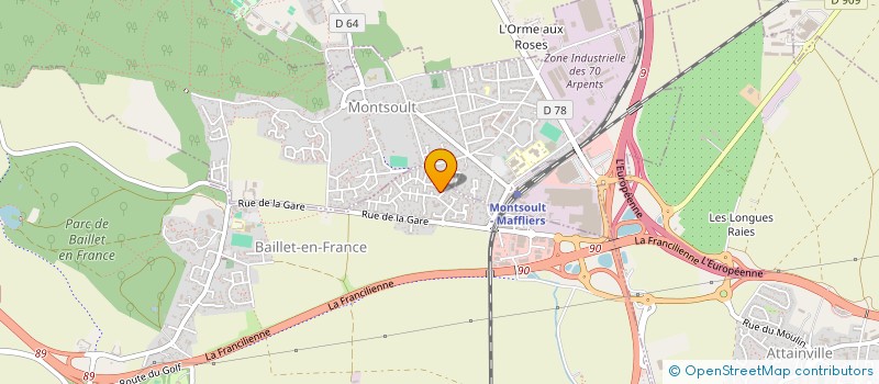 localisation de l'entreprise F.L.G.GRAVURE SUR PIERRE  BAILLET-EN-FRANCE