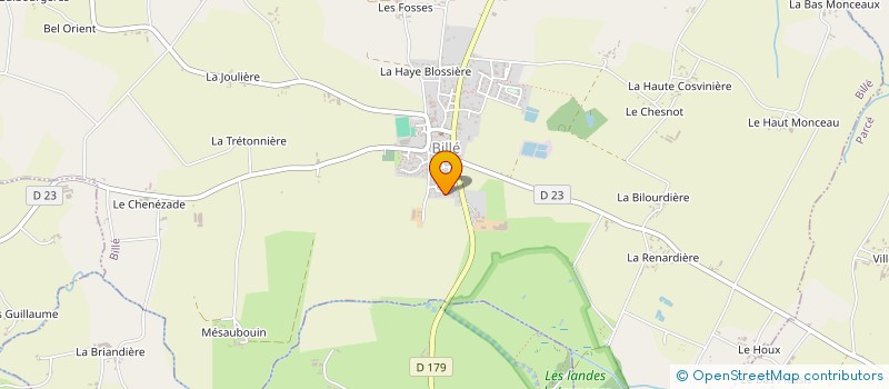 localisation de l'entreprise F.L.G.P.  BILLE