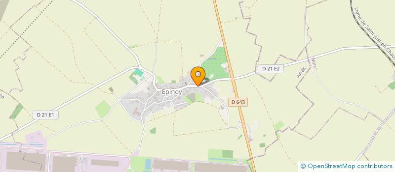 localisation de l'entreprise F.L.H.  EPINOY