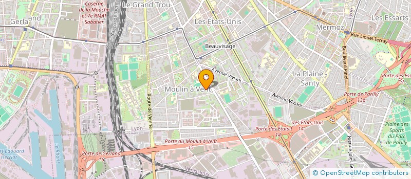 localisation de l'entreprise F.L.I.  VENISSIEUX