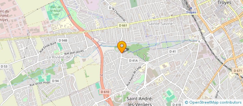 localisation de l'entreprise F L IMMO  SAINT-ANDRE-LES-VERGERS