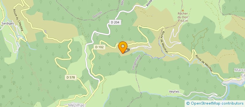 localisation de l'entreprise F.L IMMOBILIER  MEZILHAC