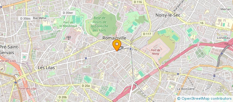 localisation de l'entreprise F L J  ROMAINVILLE