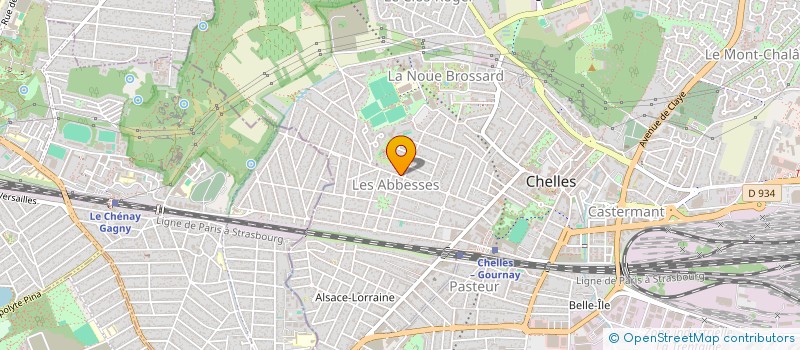 localisation de l'entreprise F.L.M.C. SCI  CHELLES