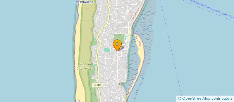 localisation de l'entreprise F.L. NAS  LEGE-CAP-FERRET