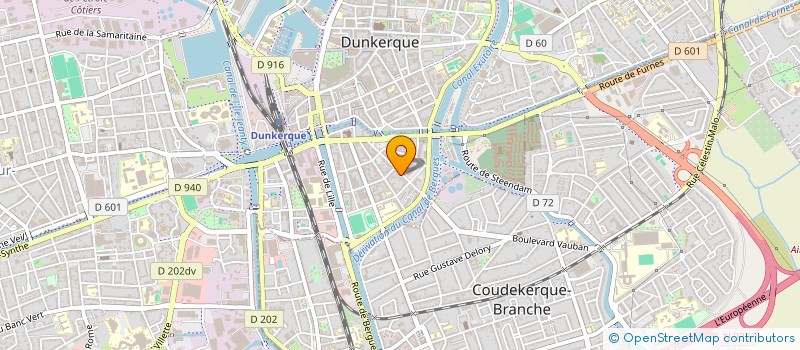 localisation de l'entreprise F.L.O. à DUNKERQUE