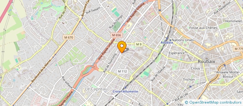localisation de l'entreprise F.L OCCAS à CROIX