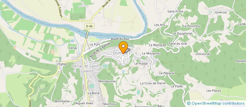 localisation de l'entreprise F.L. ORGANISATION à CENAC-ET-SAINT-JULIEN