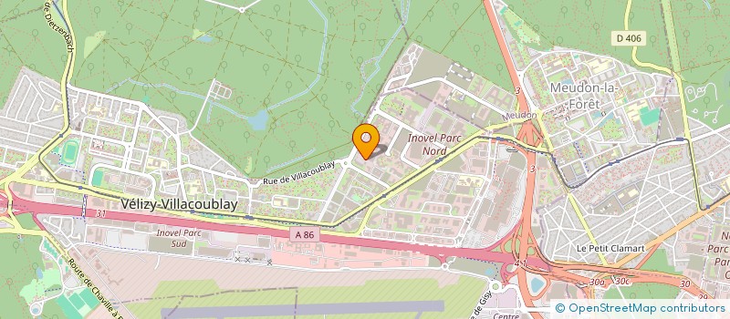 localisation de l'entreprise F.L.P.  VELIZY-VILLACOUBLAY