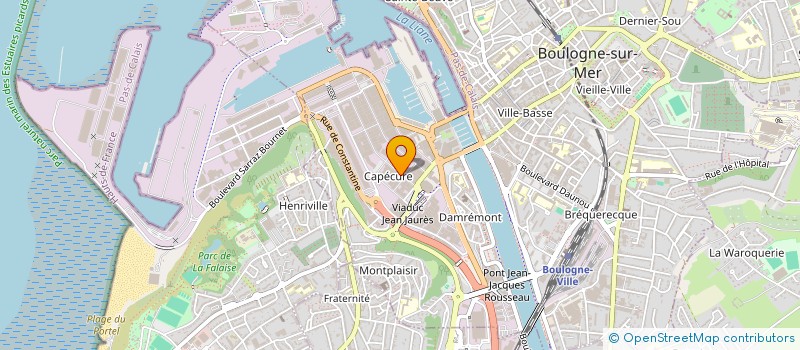 localisation de l'entreprise F.L PRESTATIONS à BOULOGNE-SUR-MER