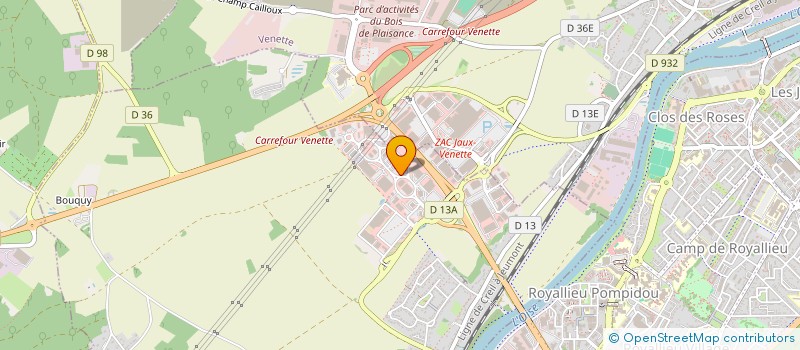 localisation de l'entreprise F.L.R.COMPIEGNE  JAUX