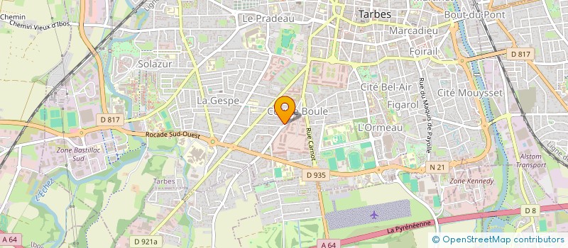 localisation de l'entreprise F L S METREAU  TARBES