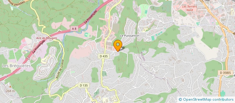 localisation de l'entreprise F.L.S.T.T.  VALLAURIS