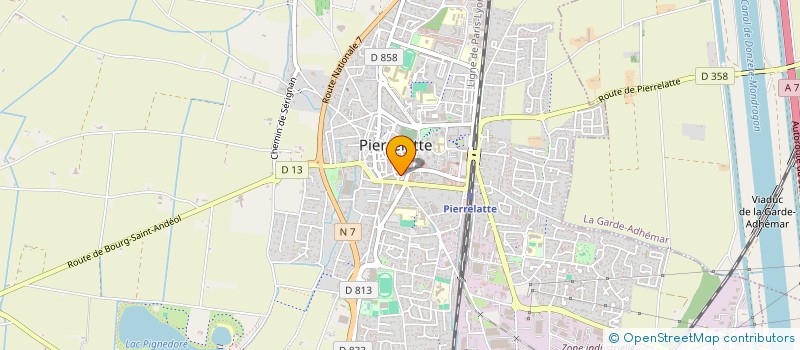 localisation de l'entreprise F.L TRAITEUR à PIERRELATTE