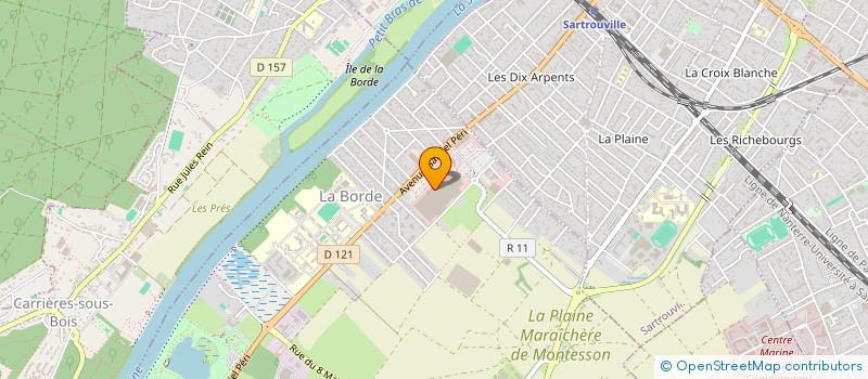 localisation de l'entreprise F.L.V. à MONTESSON