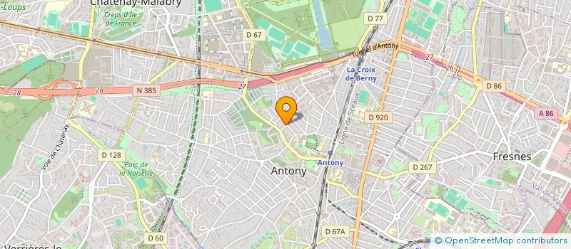 localisation de l'entreprise F.L.W.  ANTONY