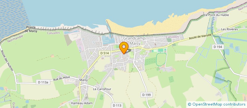 localisation de l'entreprise F LA MODE  GRANDCAMP-MAISY