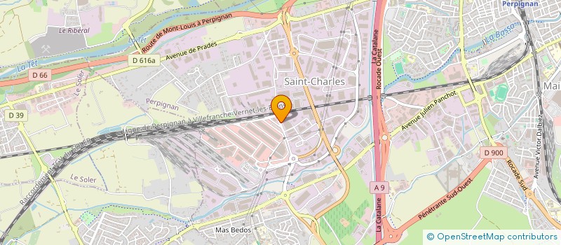 localisation de l'entreprise F LAURA  PERPIGNAN