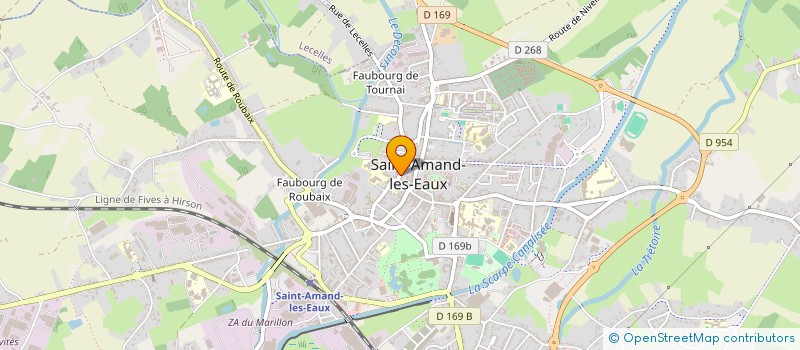 localisation de l'entreprise F.LEROY CONSEIL D'EXPERT-COMPTABLE  SAINT-AMAND-LES-EAUX