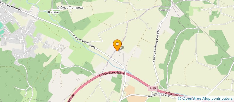 localisation de l'entreprise F LINE CREATIONS  COURSAC