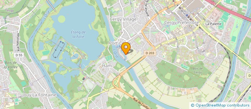 localisation de l'entreprise F.M.2 L  CERGY