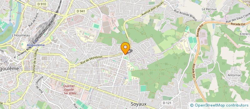 localisation de l'entreprise F.M.2.P.  SOYAUX