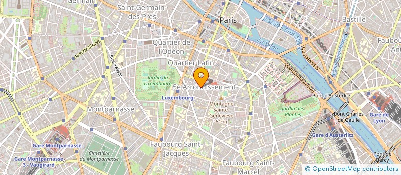 localisation de l'entreprise F.M.  PARIS