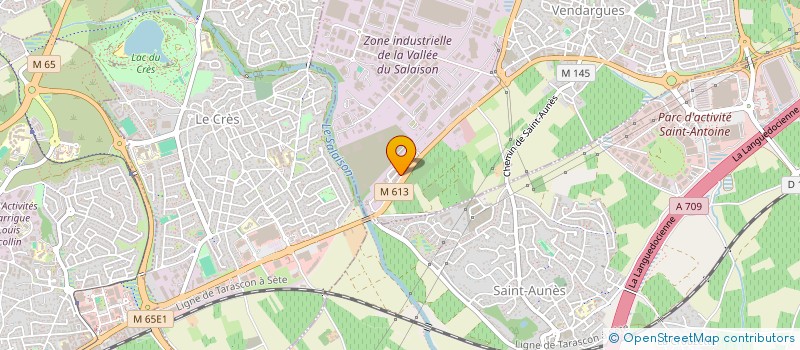 localisation de l'entreprise F&M  VENDARGUES