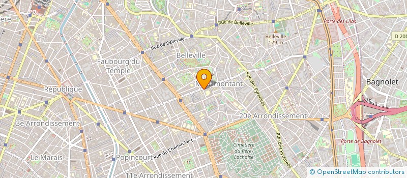 localisation de l'entreprise F.M.  PARIS