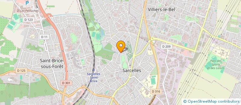 localisation de l'entreprise F.M.  SARCELLES