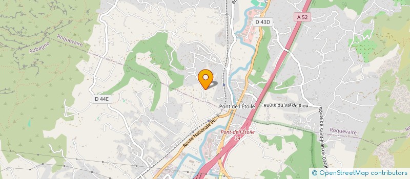 localisation de l'entreprise F&M  ROQUEVAIRE