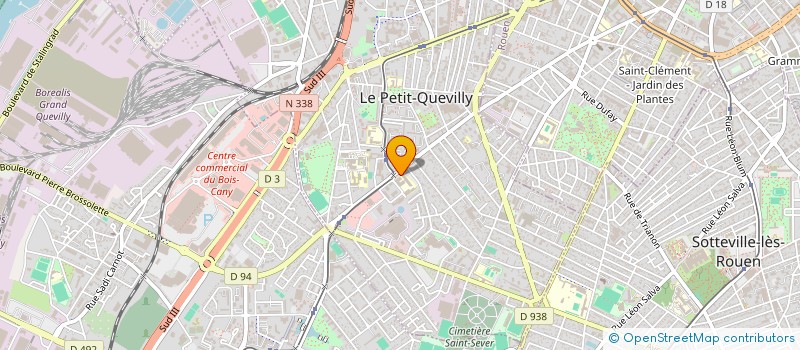 localisation de l'entreprise F M A  LE PETIT-QUEVILLY