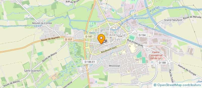 localisation de l'entreprise F.M.AIRE à LAMBRES