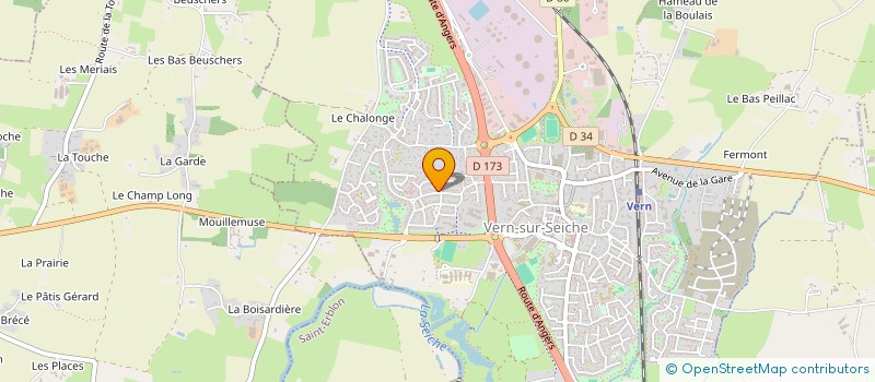 localisation de l'entreprise F. M. B.  VERN-SUR-SEICHE