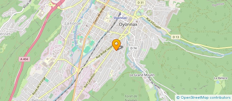 localisation de l'entreprise F.M.B. à OYONNAX