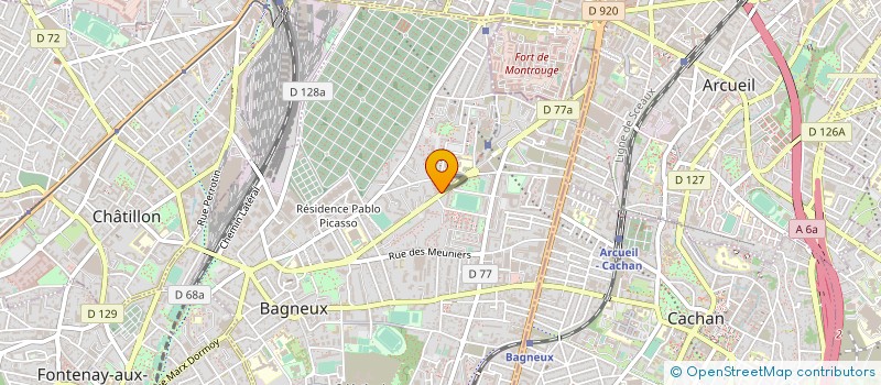 localisation de l'entreprise F M B à BAGNEUX