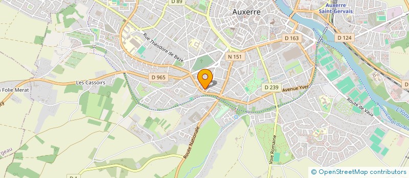 localisation de l'entreprise F.M.B à AUXERRE