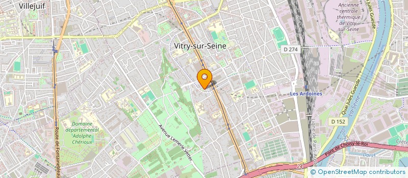 localisation de l'entreprise F.M.B à VITRY-SUR-SEINE