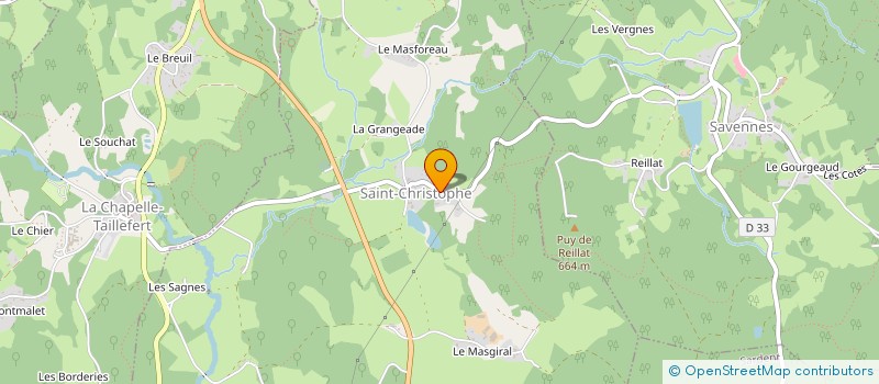 localisation de l'entreprise F.M.B. à SAINT-CHRISTOPHE