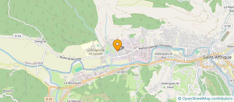 localisation de l'entreprise F.M.B.C  SAINT-AFFRIQUE