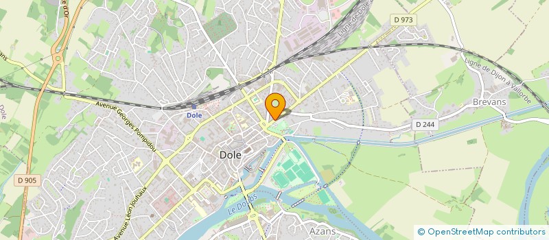localisation de l'entreprise F.M.B. CONSULTANTS SA à DOLE