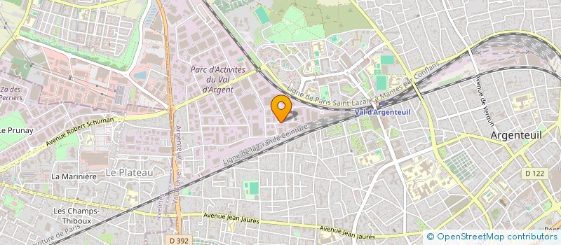 localisation de l'entreprise F.M.C. à ARGENTEUIL