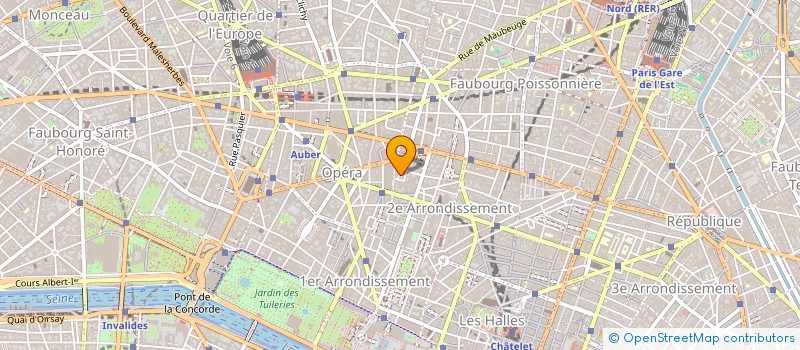 localisation de l'entreprise F.M.C. à PARIS