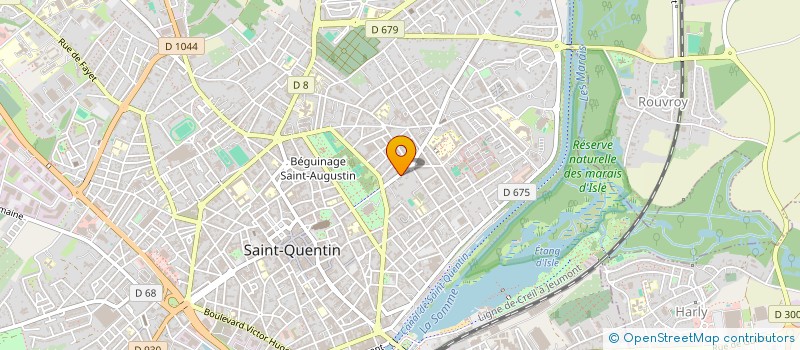localisation de l'entreprise F.M.C.A à SAINT-QUENTIN
