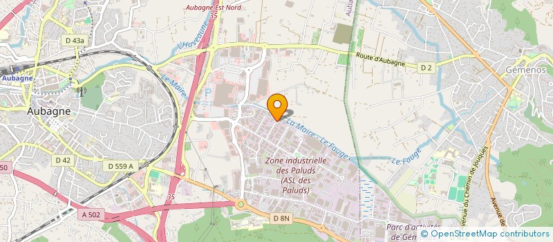 localisation de l'entreprise F.M.C.C  AUBAGNE