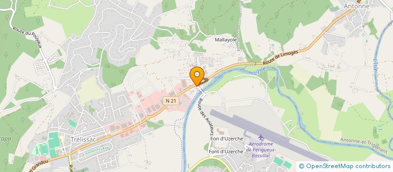 localisation de l'entreprise F.M.C.D  TRELISSAC